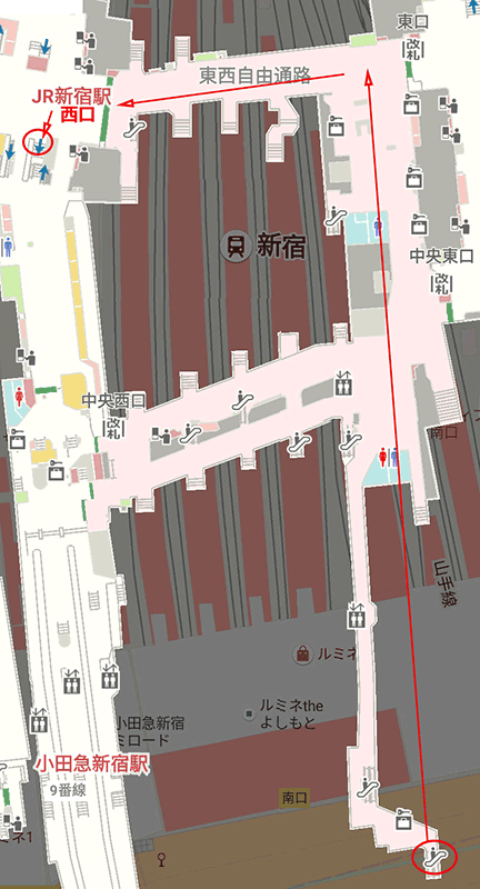 新宿站地下1层